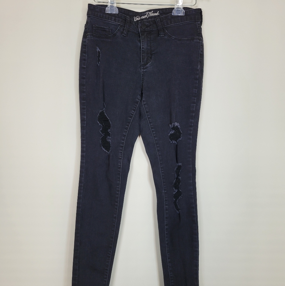 Women's Universal Thread Dark Wash High Rise Skinny Jeggings, Size 6